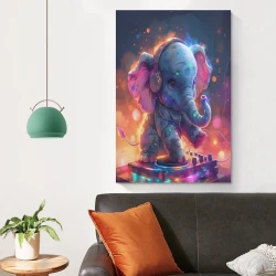Elefante Pintura en lienzo sin marco, impresiones de pósters arte pared para decoración hogar dormitorio oficina