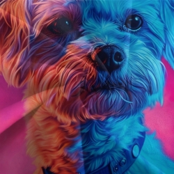Yorkshire Terrier Housse de Couette Imprimée 3D Douce 3 Pièces Literie Garçons Filles