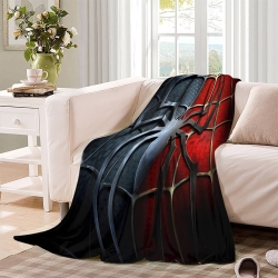 Avengers Spider-Man Plaid en Polaire Imprimé 3D Couverture Douce Confortable pour Canapé Lit Bureau