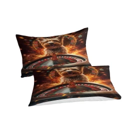 Yorkshire Terrier Housse de Couette Imprimée 3D Douce 3 Pièces Literie Garçons Filles