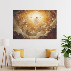 Dieu et Jésus Peinture sur toile sans cadre, impressions posters art mural pour déco maison chambre bureau