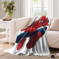 Avengers Spider-Man Plaid en Polaire Imprimé 3D Couverture Douce Confortable pour Canapé Lit Bureau