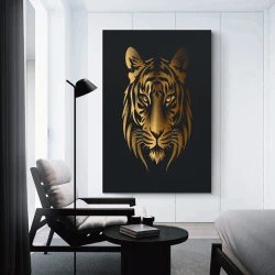 Tigre Peinture sur toile sans cadre, impressions posters art mural pour déco maison chambre bureau