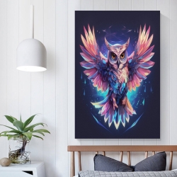 Búho Pintura en lienzo sin marco, impresiones de pósters arte pared para decoración hogar dormitorio oficina