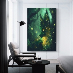 Renard Peinture sur toile sans cadre, impressions posters art mural pour déco maison chambre bureau