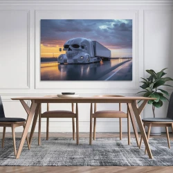 Gros camion Peinture sur toile sans cadre, impressions posters art mural pour déco maison chambre bureau
