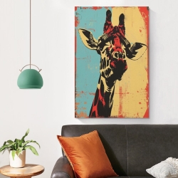 Girafe  Peinture sur toile sans cadre, impressions posters art mural pour déco maison chambre bureau