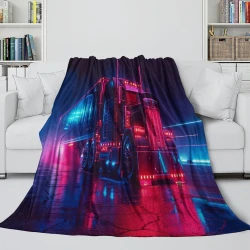 Gros camion Plaid en Polaire Imprimé 3D Couverture Douce Confortable pour Canapé Lit Bureau