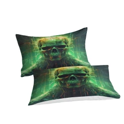 Calavera Funda Nórdica Impresa en 3D Suave 3 Piezas Ropa de Cama para Niños Niñas