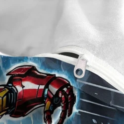 Avengers Iron Man Copripiumino Stampato 3D Morbido 3 Pezzi Biancheria da Letto per Ragazzi Ragazze