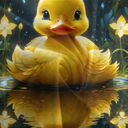 Canard Housse de Couette Imprimée 3D Douce 3 Pièces Literie Garçons Filles