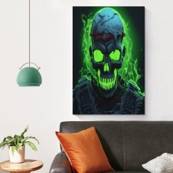 Crâne Peinture sur toile sans cadre, impressions posters art mural pour déco maison chambre bureau
