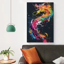 Dragon Peinture sur toile sans cadre, impressions posters art mural pour déco maison chambre bureau