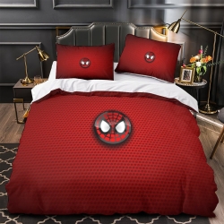 Avengers Spider Man Housse de Couette Imprimée 3D Douce 3 Pièces Literie Garçons Filles