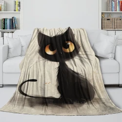 Persian Gatto Coperta in Pile Stampata 3D Morbida e Confortevole per Divano Letto Ufficio