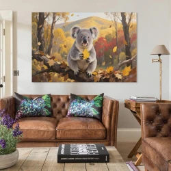 Koala Peinture sur toile sans cadre, impressions posters art mural pour déco maison chambre bureau