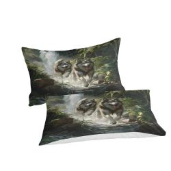 Alaskan Housse de Couette Imprimée 3D Douce 3 Pièces Literie Garçons Filles
