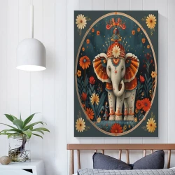 Éléphant Peinture sur toile sans cadre, impressions posters art mural pour déco maison chambre bureau