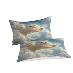 Chat persan Housse de Couette Imprimée 3D Douce 3 Pièces Literie Garçons Filles