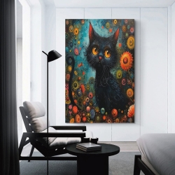 Chat Peinture sur toile sans cadre, impressions posters art mural pour déco maison chambre bureau
