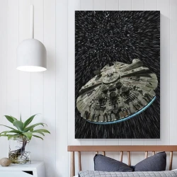 Faucon Millenium Star Wars Peinture sur toile sans cadre, impressions posters art mural pour déco maison chambre bureau