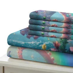 Pieuvre Housse de Couette Imprimée 3D Douce 3 Pièces Literie Garçons Filles