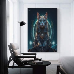 Chat Peinture sur toile sans cadre, impressions posters art mural pour déco maison chambre bureau