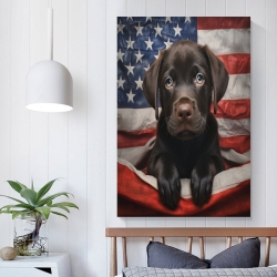 Labrador Chien Peinture sur toile sans cadre, impressions posters art mural pour déco maison chambre bureau