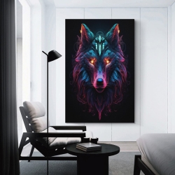 Loup Peinture sur toile sans cadre, impressions posters art mural pour déco maison chambre bureau