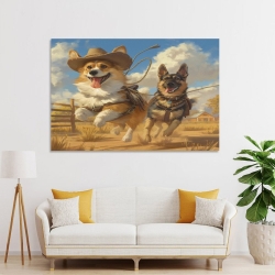 Berger allemand Chien Peinture sur toile sans cadre, impressions posters art mural pour déco maison chambre bureau