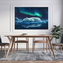 Ours polaire Peinture sur toile sans cadre, impressions posters art mural pour déco maison chambre bureau