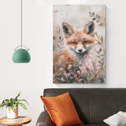 Renard Peinture sur toile sans cadre, impressions posters art mural pour déco maison chambre bureau