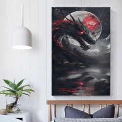 Dragon Peinture sur toile sans cadre, impressions posters art mural pour déco maison chambre bureau