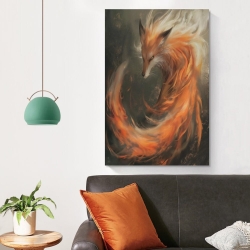 Renard Peinture sur toile sans cadre, impressions posters art mural pour déco maison chambre bureau