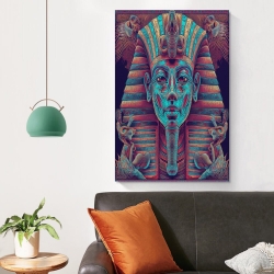 Ägyptischer Pharao Unrahmtes Leinwandbild, Wandkunst-Poster-Drucke für Zuhause, Schlafzimmer, Büro Dekoration