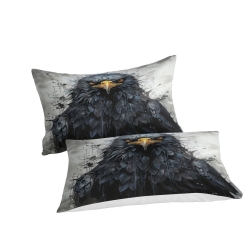 Aigle Housse de Couette Imprimée 3D Douce 3 Pièces Literie Garçons Filles