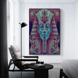 Pharaon égyptien Peinture sur toile sans cadre, impressions posters art mural pour déco maison chambre bureau