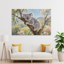 Koala Peinture sur toile sans cadre, impressions posters art mural pour déco maison chambre bureau