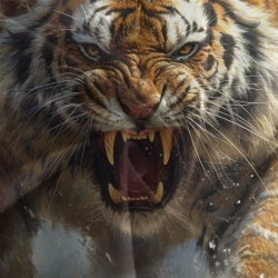 Tigre Housse de Couette Imprimée 3D Douce 3 Pièces Literie Garçons Filles