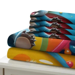 Koala Housse de Couette Imprimée 3D Douce 3 Pièces Literie Garçons Filles