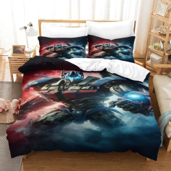 Transformers Optimus Prime Housse de Couette Imprimée 3D Douce 3 Pièces Literie Garçons Filles