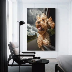Shih Tzu Peinture sur toile sans cadre, impressions posters art mural pour déco maison chambre bureau