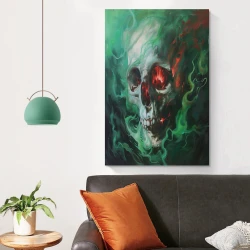 Crâne Peinture sur toile sans cadre, impressions posters art mural pour déco maison chambre bureau