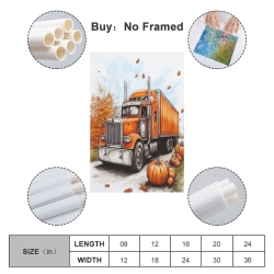 Gros camion Peinture sur toile sans cadre, impressions posters art mural pour déco maison chambre bureau