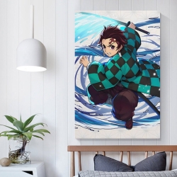 Tueur de démons: Demon Slayer Peinture sur toile sans cadre, impressions posters art mural pour déco maison chambre bureau