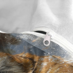 Tigre Housse de Couette Imprimée 3D Douce 3 Pièces Literie Garçons Filles