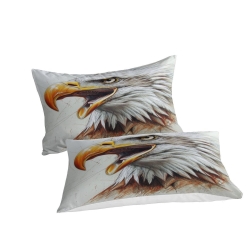 Aigle Housse de Couette Imprimée 3D Douce 3 Pièces Literie Garçons Filles