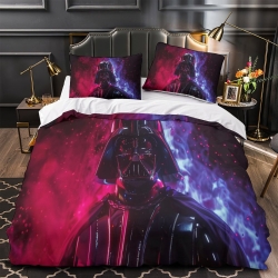 Darth Vader Star Wars Housse de Couette Imprimée 3D Douce 3 Pièces Literie Garçons Filles  