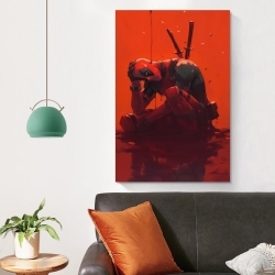 Marvel Deadpool Peinture sur toile sans cadre, impressions posters art mural pour déco maison chambre bureau