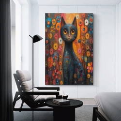 Cute Chat Peinture sur toile sans cadre, impressions posters art mural pour déco maison chambre bureau